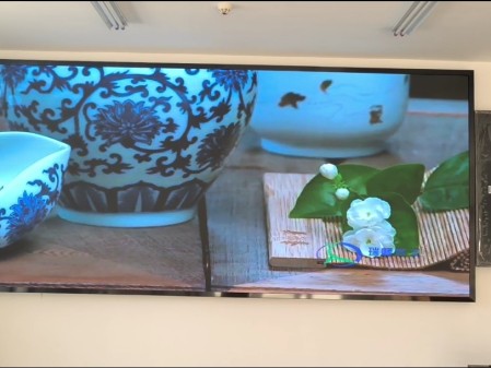 英山室內全彩P1.86安裝完成    尺寸:3.84??1.76 像素點:2064??946