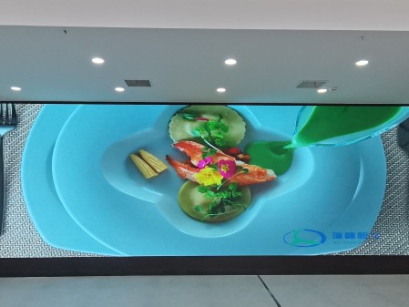 孝感室內(nèi)全彩P1.86安裝完畢     尺寸：7.36x2.56m    像素點(diǎn)：3956x1376