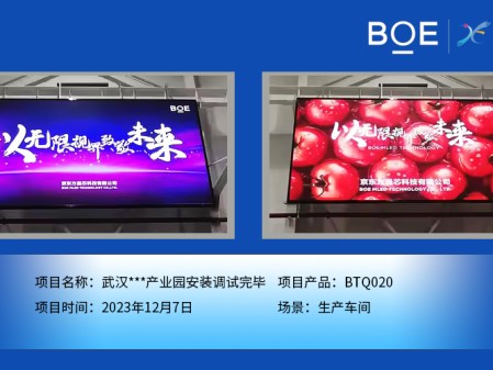 武漢**產業園生產車間BTQ020安裝調試完畢