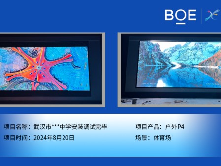 武漢市***中學安裝調試完畢