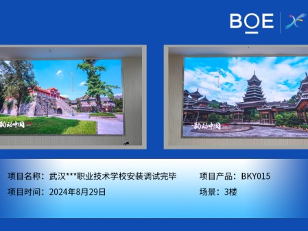 武漢***職業技術學校安裝調試完畢