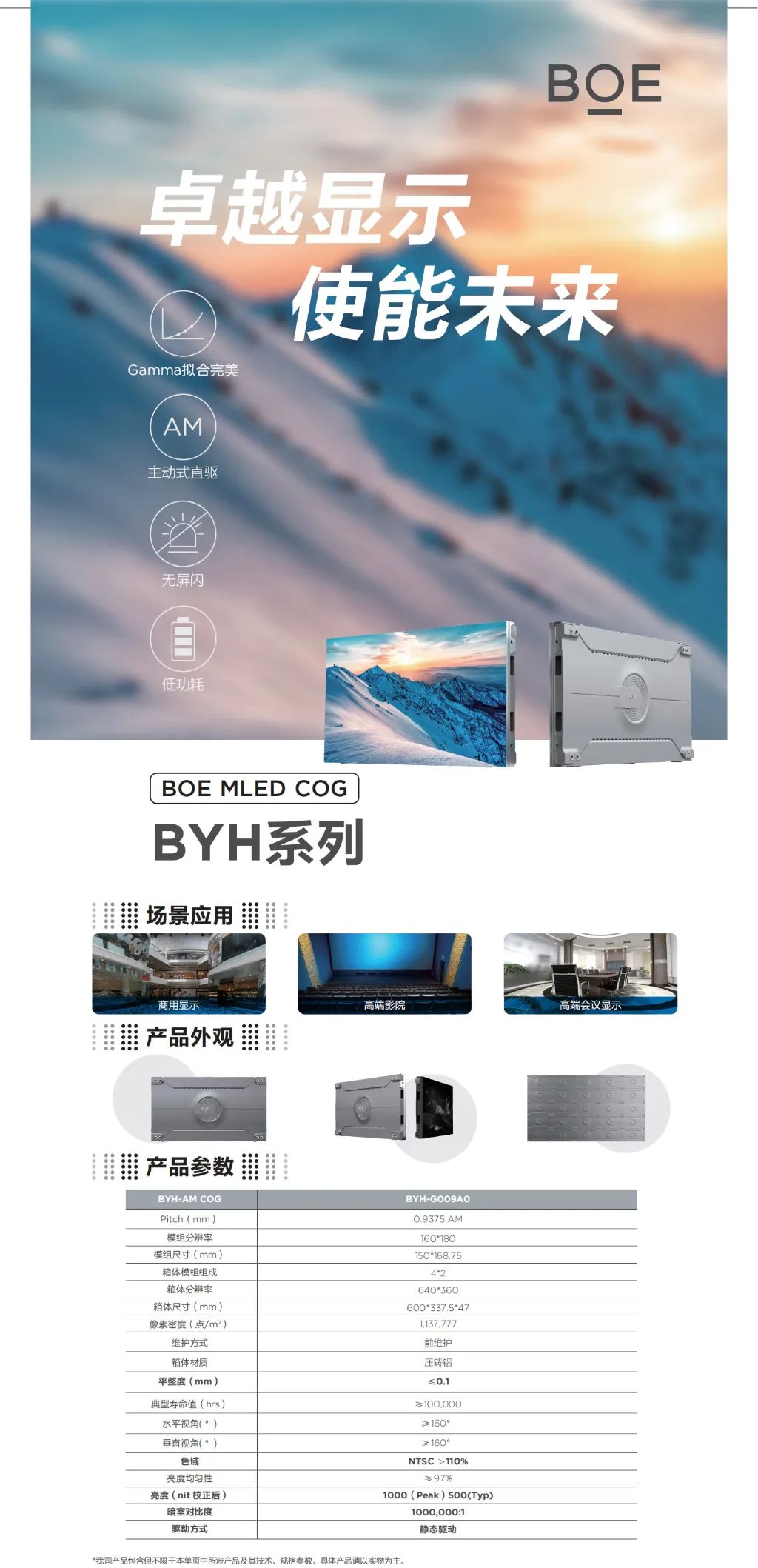 BOE MLED COG BYH系列 卓越顯示 使能未來